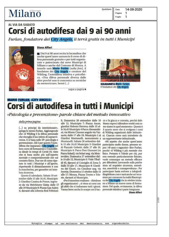 Corsi di autodifesa in tutti i Municipi