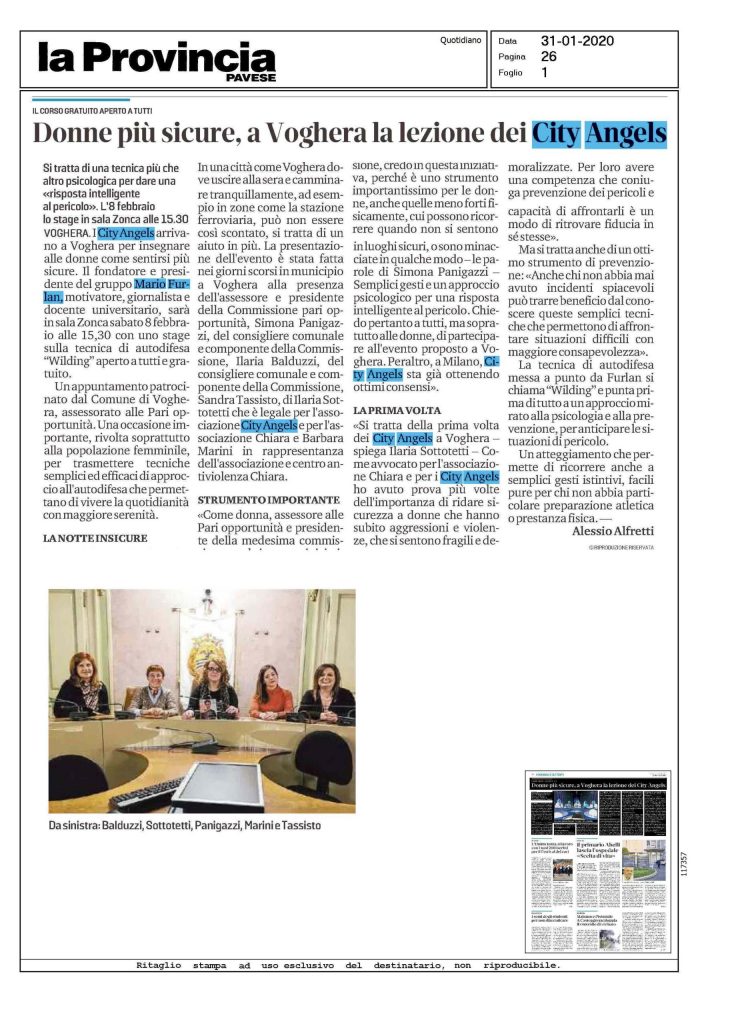 Donne più sicure a Voghera